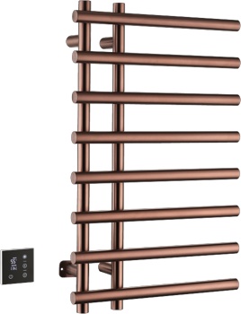 Полотенцесушитель электрический Boheme Uno 722-CB, брашированная медь - фото