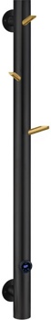 Полотенцесушитель электрический Boheme Oak 724-BG, черный/ золото - фото