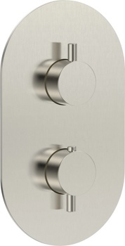 Смеситель 3-х канальный скрытого монтажа AQUAme Siena AQM8806BN, никель - фото