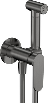 Гигиенический душ скрытого монтажа AQUAme Novara AQM6917GM, графит - фото