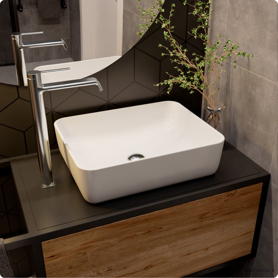 Смеситель для умывальника высокий AQUAme Asti AQM6414CR, хром