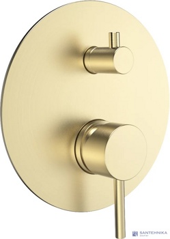 Смеситель 2-х канальный скрытого монтажа AQUAme Siena AQM8803BG, золото матовое - фото