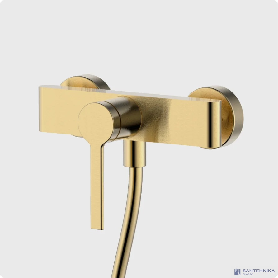Смеситель для душа AQUAme Asti AQM6413BG, золото матовое