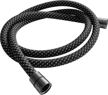 Шланг для душа 1,5 м AQUAme AQM1503GM, гайка графит - фото