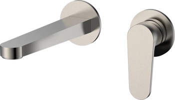 Смеситель для умывальника скрытого монтажа AQUAme Novara AQM6915BN, никель - фото