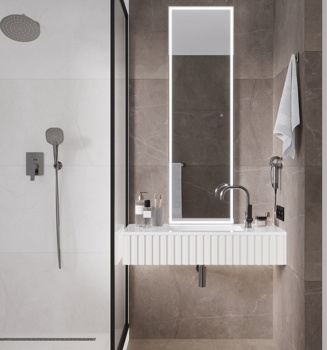 Зеркало Laparet Modus 45*150 прямоугольное без подогрева - фото2