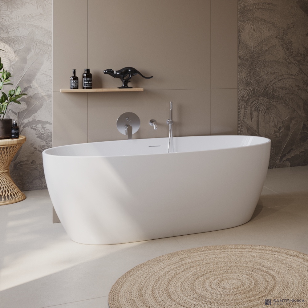 Акриловая отдельностоящая ванна BelBagno BB414-1700-800