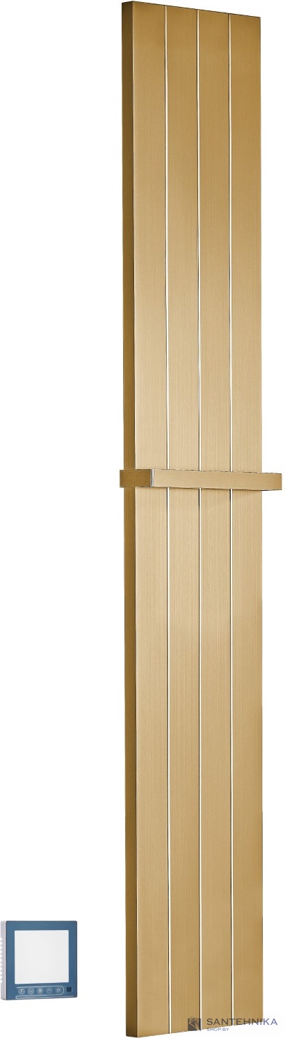 Полотенцесушитель электрический Boheme Flat, золото матовое