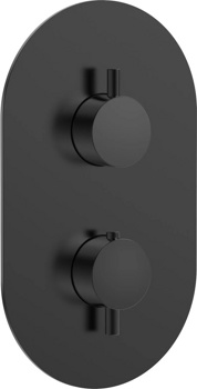 Смеситель 3-х канальный скрытого монтажа AQUAme Siena AQM8806MB, черный - фото