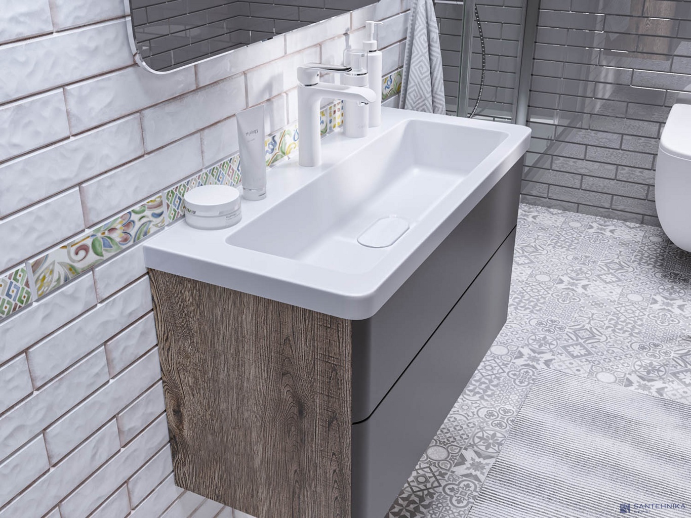 Умывальник Madera Modul Slim 80