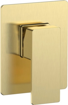 Смеситель на 1 канал скрытого монтажа AQUAme Savona AQM8807BG, золото матовое - фото