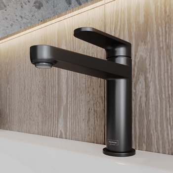 Смеситель для умывальника AQUAme Novara AQM6910MB, черный - фото2