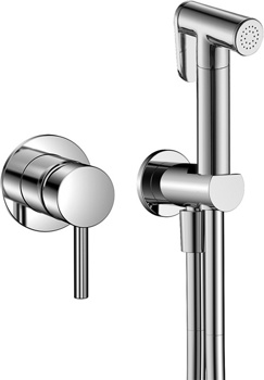 Гигиенический душ скрытого монтажа AQUAme Siena AQMS144CR, хром - фото