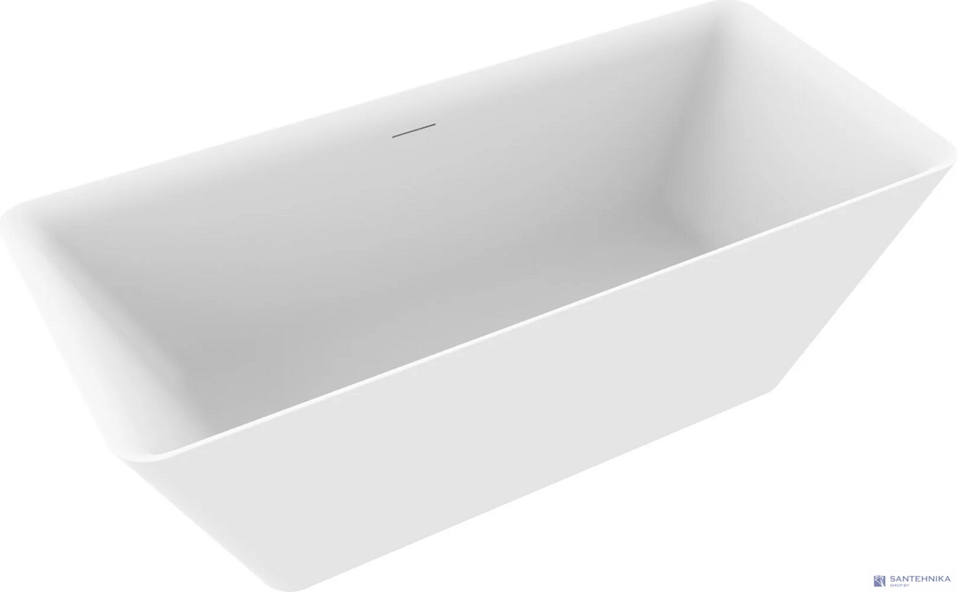 Акриловая отдельностоящая ванна AQUAme AQM3502MW, белый мат 170х80 см 