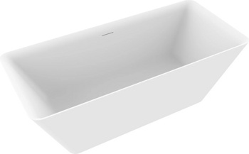 Акриловая отдельностоящая ванна AQUAme AQM3502MW, белый мат 170х80 см  - фото