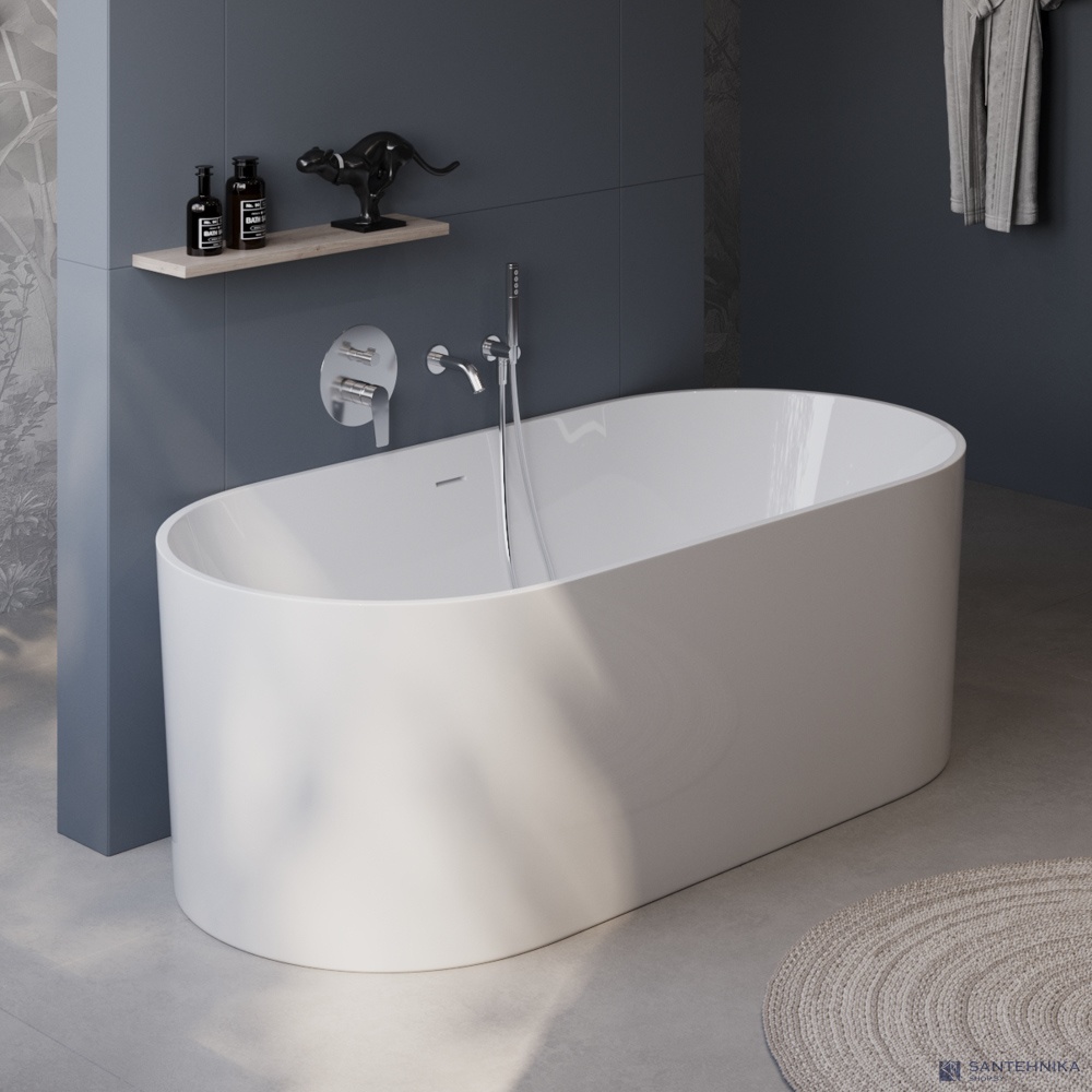 Акриловая отдельностоящая ванна BelBagno BB705-1800-800