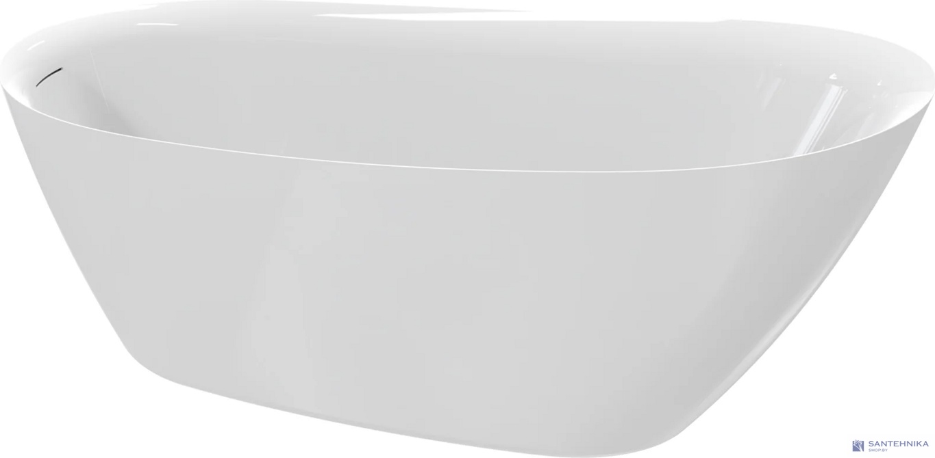 Акриловая отдельностоящая ванна AQUAme AQM3503GW, белый 170х75 см 