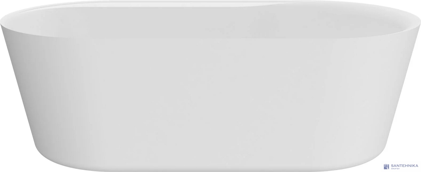 Акриловая отдельностоящая ванна AQUAme AQM3505MW-L, белый мат 180х85 см 