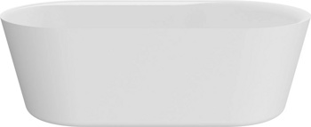 Акриловая отдельностоящая ванна AQUAme AQM3505MW-L, белый мат 180х85 см  - фото2