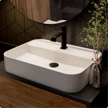 Смеситель для умывальника AQUAme Asti AQM6410MB, черный - фото2