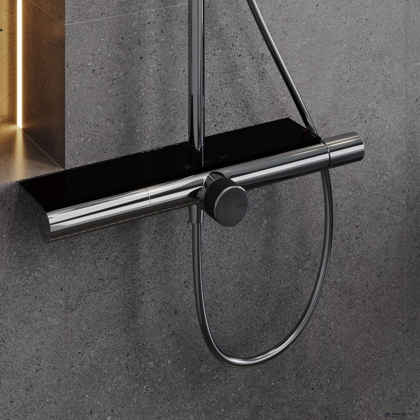 Душевая система для ванны AQUAme AQM8010CR, хром