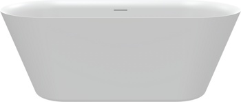 Акриловая отдельностоящая ванна AQUAme AQM3501MW, белый мат 170х75 см  - фото2