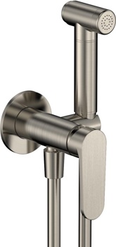 Гигиенический душ скрытого монтажа AQUAme Novara AQM6917BN, никель - фото