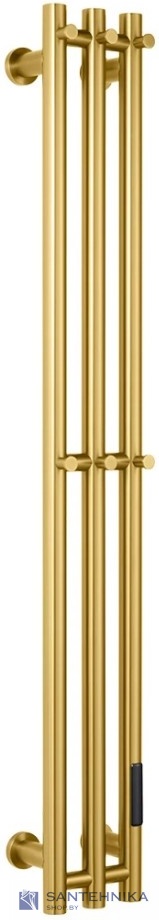 Полотенцесушитель электрический Raglo R350.16.03, золото матовое