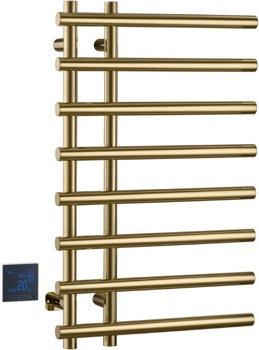 Полотенцесушитель электрический Boheme Uno 722-MG, золото матовый - фото