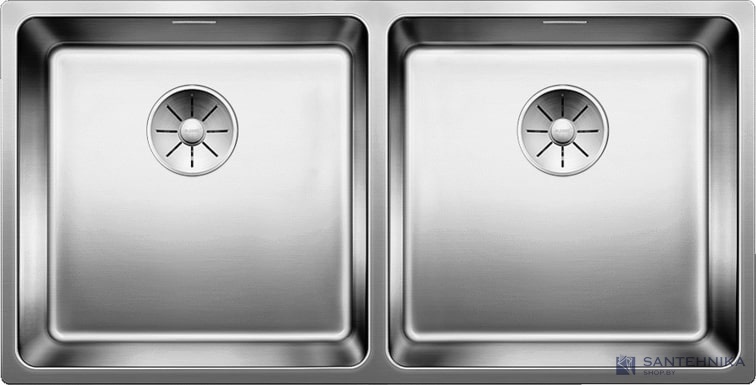 Кухонная мойка Blanco Andano 400/400-IF (зеркальная полировка, без клапана-автомата)