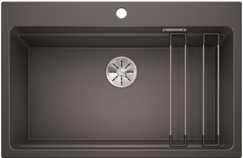 Кухонная мойка Blanco Etagon 8 (антрацит, с отводной арматурой InFino®) - фото