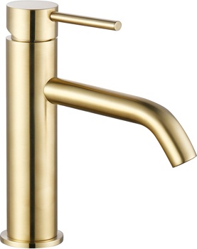 Смеситель для умывальника AQUAme Siena AQM6210BG, золото матовое - фото