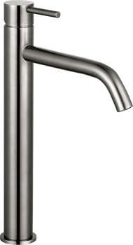 Смеситель для умывальника высокий AQUAme Siena AQM6214GM, графит - фото