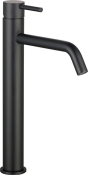 Смеситель для умывальника высокий AQUAme Siena AQM6214MB, черный - фото