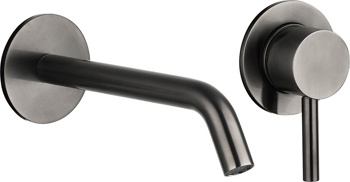 Смеситель для умывальника скрытого монтажа AQUAme Siena AQM6215GM, графит - фото