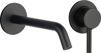 Смеситель для умывальника скрытого монтажа AQUAme Siena AQM6215MB, черный - фото