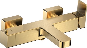 Смеситель для ванны AQUAme Savona AQM6812BG, золото матовое - фото