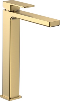 Смеситель для умывальника высокий AQUAme Savona AQM6814BG, золото матовое - фото