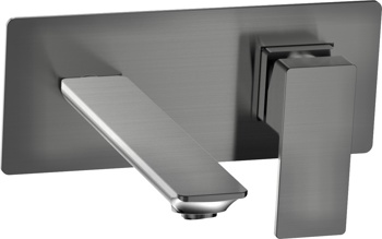 Смеситель для умывальника скрытого монтажа AQUAme Savona AQM6815GM, графит - фото