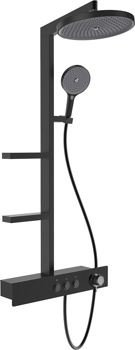Душевая система для ванны AQUAme AQM8005B, черный - фото