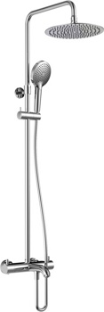 Душевая система для ванны AQUAme AQM8008CR, хром - фото