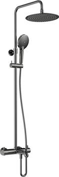 Душевая система для ванны AQUAme AQM8008GM, графит - фото