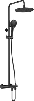Душевая система для ванны AQUAme AQM8008MB, черный - фото