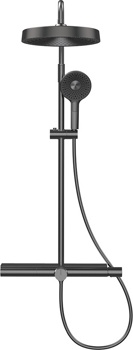 Душевая система для ванны AQUAme AQM8010B, черный - фото