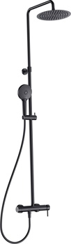Душевая система для ванны AQUAme Siena AQM8011MB, черный - фото