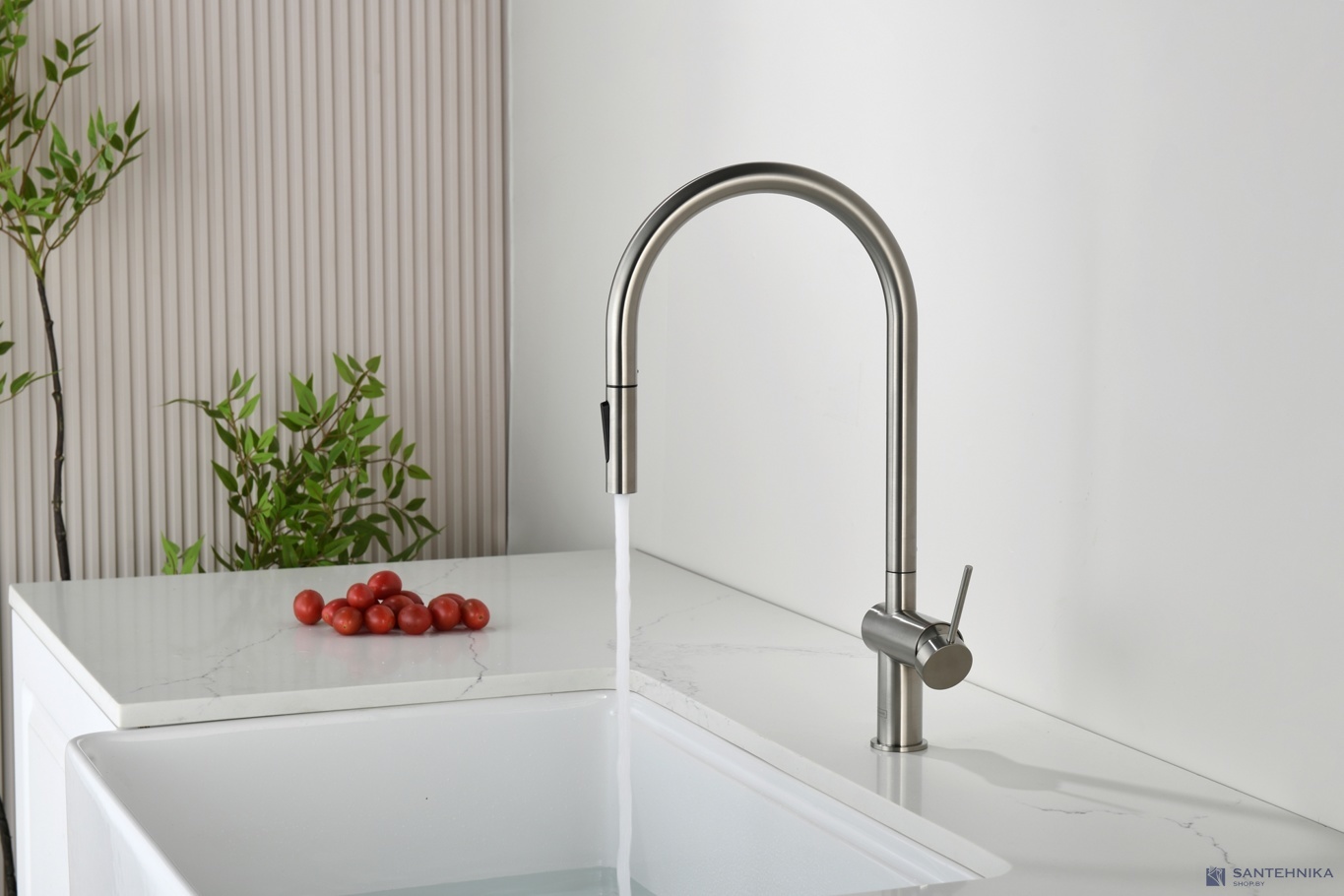 Смеситель для кухни AQUAme Cucina AQM9901BN, никель