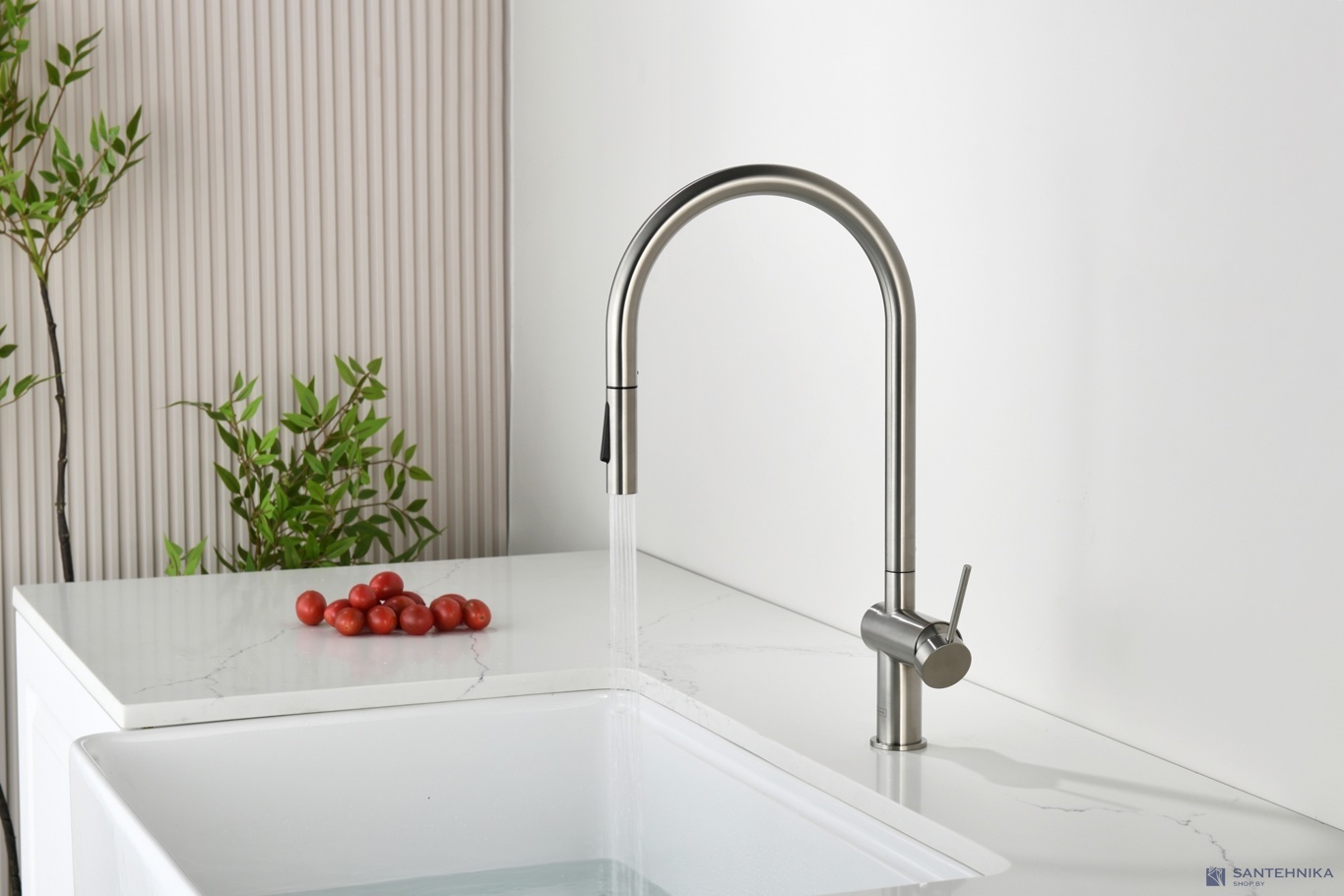 Смеситель для кухни AQUAme Cucina AQM9901BN, никель