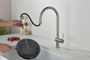 Смеситель для кухни AQUAme Cucina AQM9901BN, никель - фото2