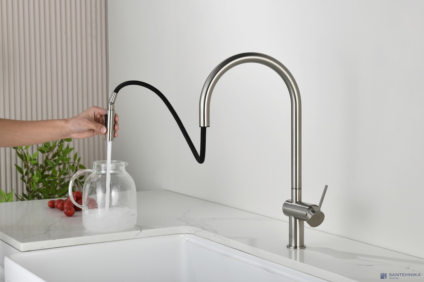 Смеситель для кухни AQUAme Cucina AQM9901BN, никель