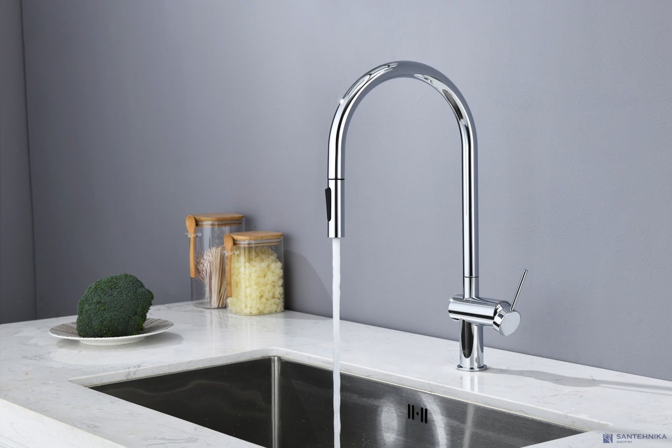 Смеситель для кухни AQUAme Cucina AQM9901CR, хром